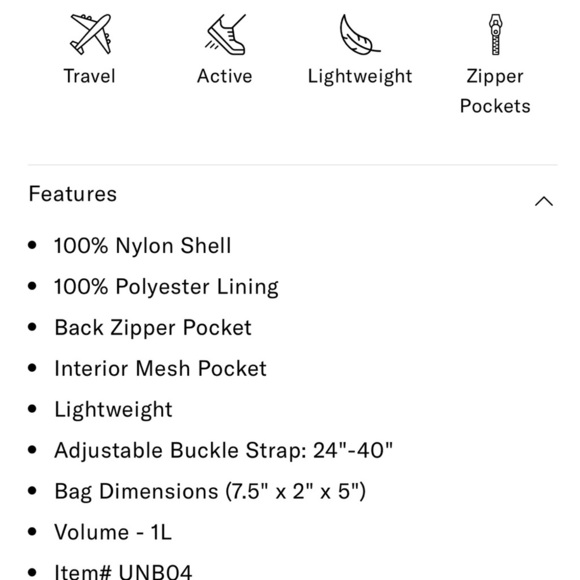 Lavender Zippered Belt Bag - 32 Degrees - Picture 7 of 7